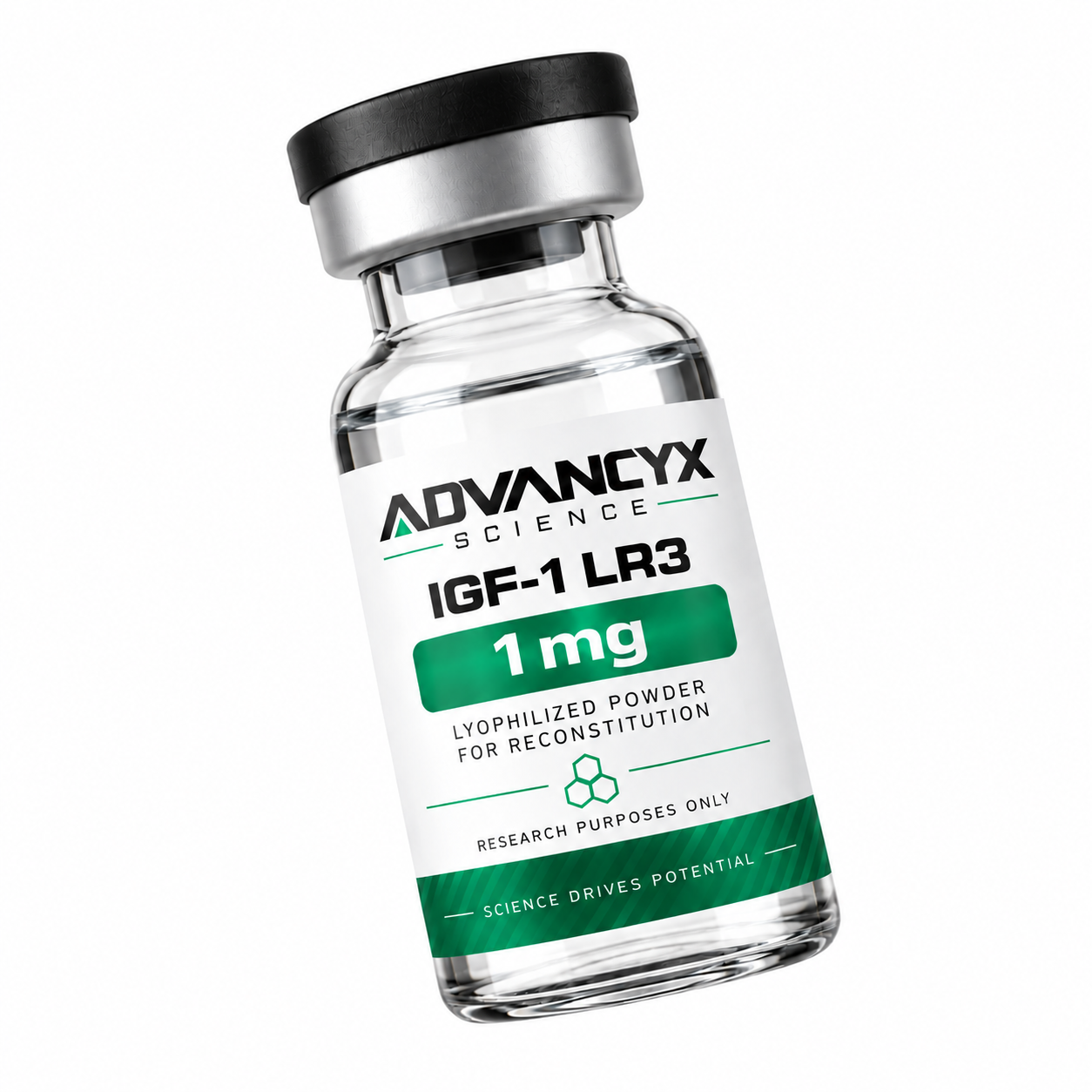 IGF-1 LR3 research vial by Advancyx Science
